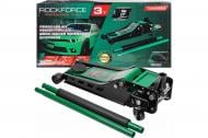 Домкрат гидравлический подкатной ROCKFORCE двухпоршневой ( h min 75мм, h max 508мм) 3 т