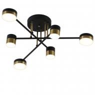 ВІТРИНА! Люстра світлодіодна Victoria Lighting з пультом д/к 60 Вт чорний/золото Quentin/PL6 black