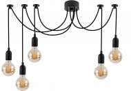 ВИТРИНА! Люстра подвесная Светкомплект Паук EC 205 5x40 Вт E27 черный