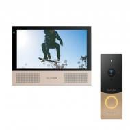 Комплект Slinex видеодомофон Sonik 7 black + панель вызова ML-20HD