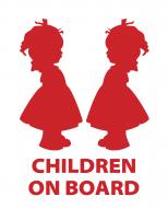 Светоотражающая наклейка LOOM Children On Board 3 LM-10210-red для твердых поверхностей