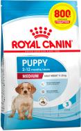 Корм сухий Royal Canin Medium Puppy 3,2 кг + 800 г