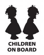 Светоотражающая наклейка LOOM Children On Board 3 LM-10210-black для твердых поверхностей