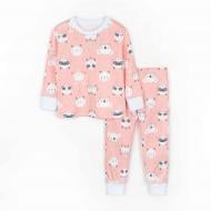 Пижама детская для девочек Dexter`s на манжетах Panda р.122 розовый 935171