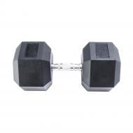 Гантель InterAtletika MD2102-45 гексагональная черный
