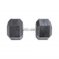 Гантель InterAtletika MD2102-47.5 гексагональная черный