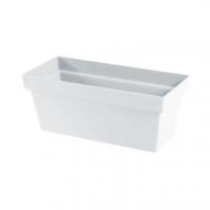 Ящик балконный Prosperplast CUBE 400 мм белый прямоугольный белый