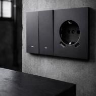 Рамка двойная HausMark INO size plus горизонтальная серый AC-2M-GP-plus-Gray