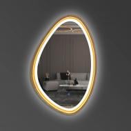 Зеркало со встроенной подсветкой Luxury Wood Bretton SLIM LED ясень темный 600x900 мм