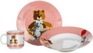 Набор детской посуды 3 предмета Teddy красный 60TB002-A Banquet