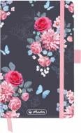 Книга для записей Ladylike Flowers А6 88 листов клетка 50021499F Herlitz