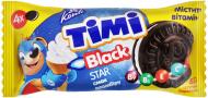 Печиво КОНТІ Timi black star зі смаком пломбіру 54 г (4823012267591)