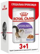 Корм влажный для взрослых стерилизованных кошек Royal Canin Sterilised Loaf 3+1 шт. 85 г