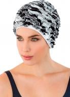 Шапочка для плавания Fashy SS22 3449 22 one size черный с белым