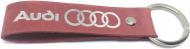 Брелок шкіряний TERRAPLUS Стрічка Audi червоний із срібним тисненням