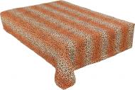 Покрывало Леопард 160x215 см оранжевый с черным