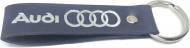 Брелок кожаный TERRAPLUS Лента Audi синий с серебряным тиснением