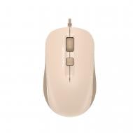 Мышка A4Tech белая подсветка, USB, 1600 dpi beige (FM26)