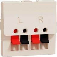 Розетка акустическая Schneider Electric Unica New 16А 2 модуля крем NU348644 Розетка акустическая Schneider Electric Unica New 16А 2 модуля крем NU348644