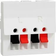 Розетка акустическая Schneider Electric Unica New 16А 2 модуля белый NU348618