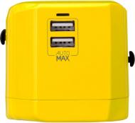 Сетевое зарядное устройство MOMAX 1-World USB AC Travel Adapter Blue (UK/EU/US/JP/CN/AU) (UA1Y)
