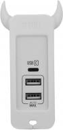 Мережевий зарядний пристрій MOMAX U.Bull 1 Type C + 2 USB Charger EU White (UM3SEUW)