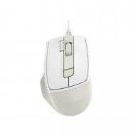 Мышка A4Tech бесшумная, USB, 2400 dpi, beige white (FM45S Air)