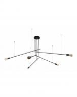 Люстра подвесная Nowodvorski Pile 5x60 Вт E27 черный 9127