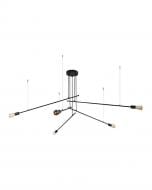 Люстра подвесная Nowodvorski Pile 5x60 Вт E27 черный 9127