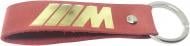 Брелок шкіряний TERRAPLUS Стрічка BMW M червоний із ізолотим тисненням