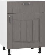 УЦЕНКА! Тумба нижняя Грейд МС Мэри Q-25 Ня-3 (1+1) 60х82х54 см дуб платиновый/белый (УЦ №2533)