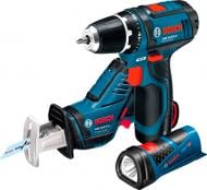 Набор инструментов Bosch Professional 3 в 1 GSR 10,8-2-LI + GSA 10,8 V-LI + GLI PowerLED 0615990G02