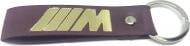 Брелок шкіряний TERRAPLUS Стрічка BMW M фіолетовий із ізолотим тисненням