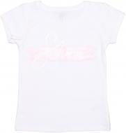 Футболка для дівчинки Фламінго р.128 білий із принтом 808-421