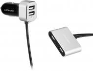 Автомобільний зарядний пристрій MOMAX Car Charger-Dual USB&Extra Dual USB (5V/4.8A) - Silver (UC6S)