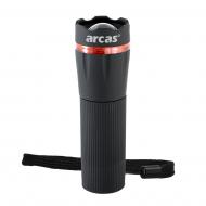 Фонарик Arcas 1W LED Flashlight with zoom 3хААА BP1