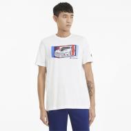 Футболка Puma BMW MMS Car Graphic Tee 59952702 р.S белый