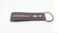 Брелок шкіряний TERRAPLUS Стрічка Chevrolet фіолетовий із ізолотим тисненням