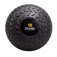 Медбол жесткий Power System SlamBall для кроссфита и фитнеса 10 кг черный d25 PS-4116_10kg