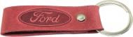 Брелок шкіряний TERRAPLUS Стрічка Ford червоний з тисненням без кольору