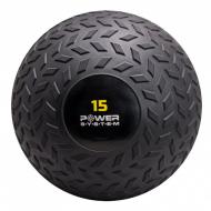 Медбол жесткий Power System SlamBall для кроссфита и фитнеса 15 кг черный d26 PS-4117_15kg Медбол жесткий Power System SlamBall для кроссфита и фитнеса 15 кг черный d26 PS-4117_15kg