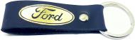 Брелок кожаный TERRAPLUS Лента Ford синий с золотым тиснением