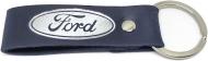Брелок кожаный TERRAPLUS Лента Ford синий с серебряным тиснением