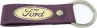 Брелок шкіряний TERRAPLUS Стрічка Ford фіолетовий із золотим тисненням