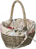 Корзина плетеная с текстилем 31х24х18/36 см Easter13-5-2