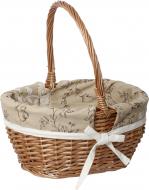 Корзина плетеная с текстилем 37x31x19/41 см Easter 16-3A-1