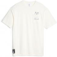 Футболка Puma PUMA X RIPNDIP POCKET TEE 62219565 р.S бежевый