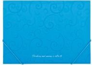 Папка пластиковая А4 на резинках Barocco голубая Buromax BM.3914-14