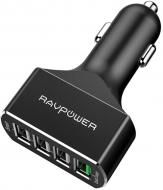 Автомобільний зарядний пристрій RavPower 54W 4-Port USB Car Charger with Quick Charge 3.0 (4X Faster) and iSmart (RP-VC00