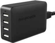 Мережевий зарядний пристрій RavPower 40W 8A 4-Port USB Charger Charging Station with iSmart (RP-UC07)